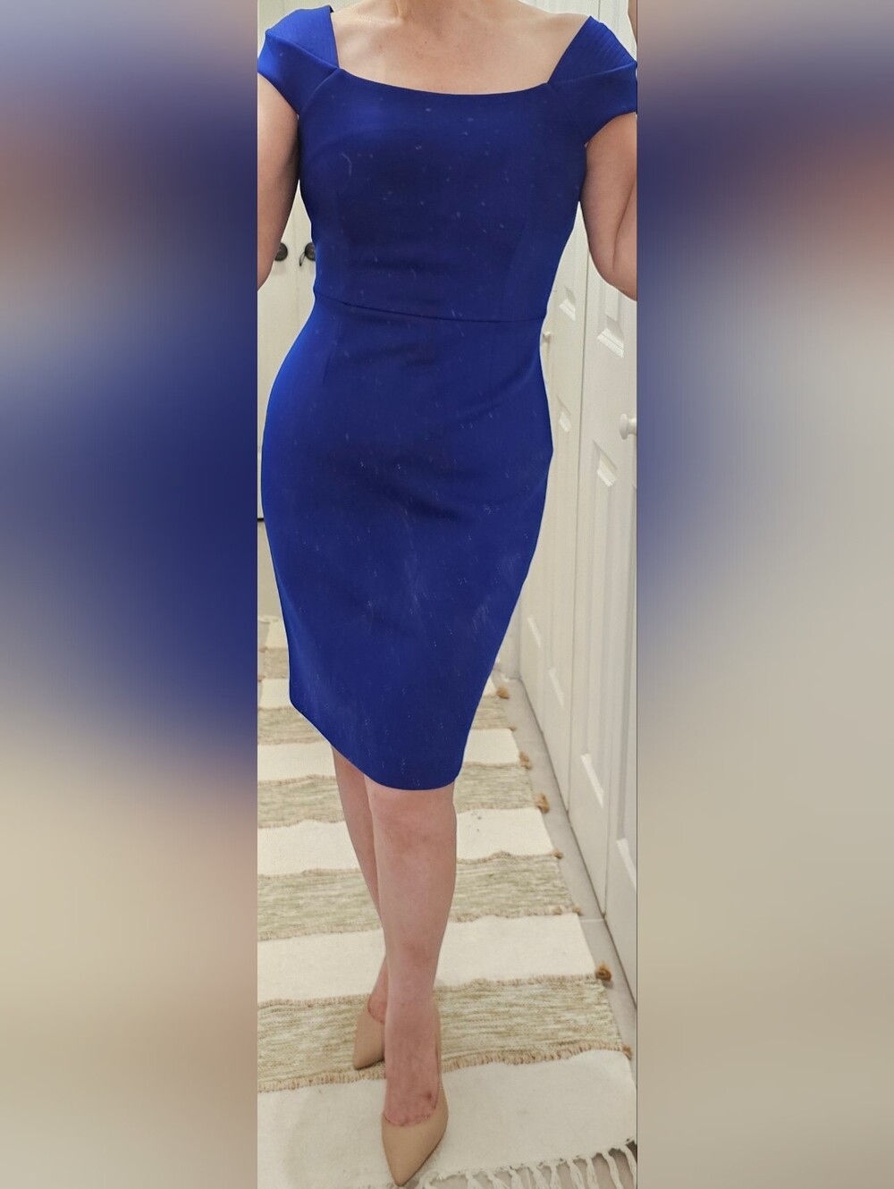 Calvin Klein Cobalt Blue Pencil Dress Skirt